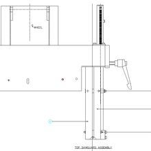 Wadkin PBR/HD Top Sawguard&Rise & Fall assembly fig 4