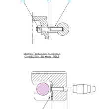 Wadkin PBR/HD Power Feed Unit Slide Assy.Fig 1